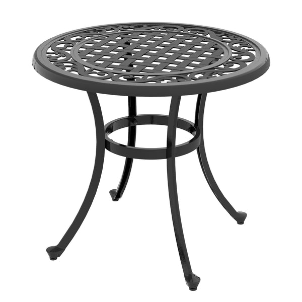 Gartentisch im Vintage Design für Balkon und Terrasse schwarz