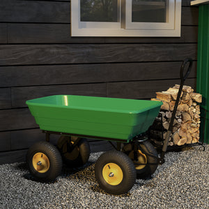Gartenwagen Handwagen mit Kippfunktion 200kg 75L Kunststoffwanne