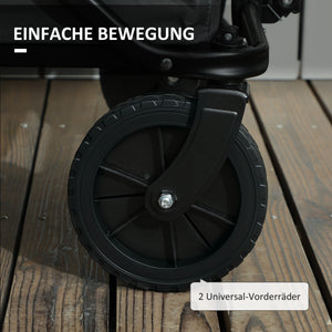 Gartenwagen Transportwagen klappbar mit Plane 120kg