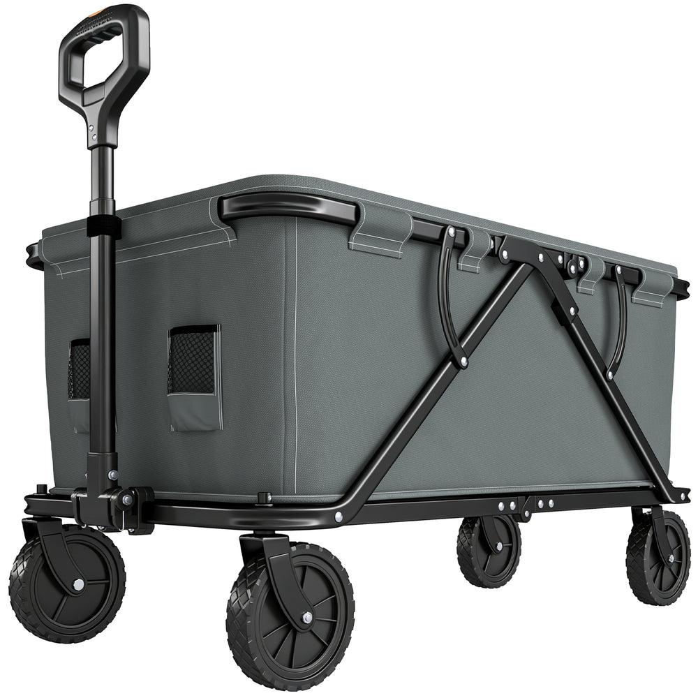 Gartenwagen Transportwagen klappbar mit Plane 120kg