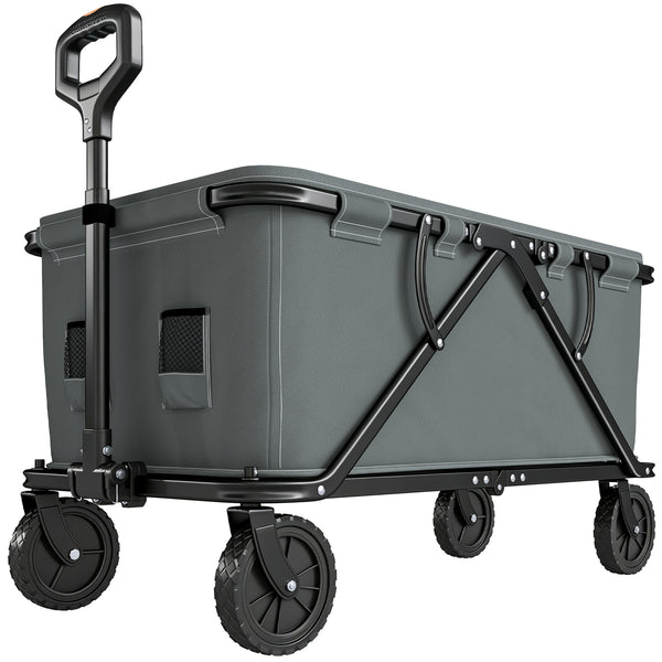 Gartenwagen Transportwagen klappbar mit Plane 120kg