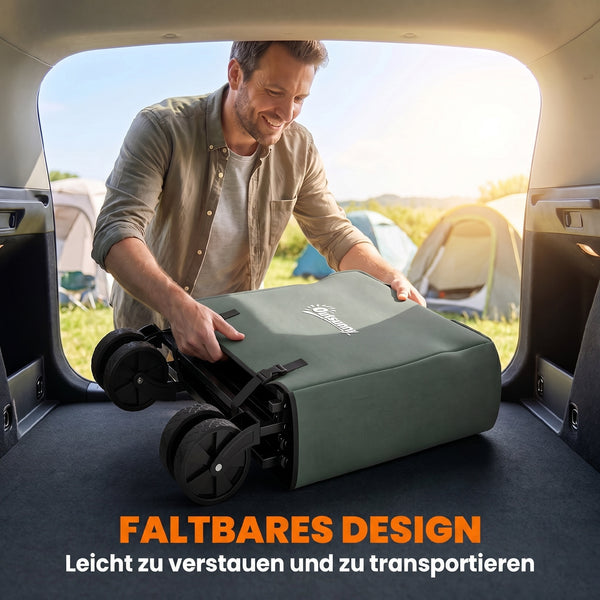 Gartenwagen klappbar mit herausnehmbarer Plane 90kg 72L
