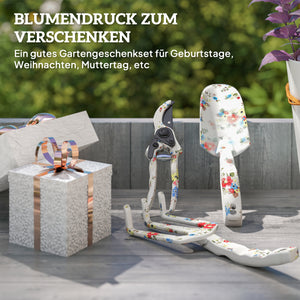 Gartenwerkzeug Set 3-teilig mit Kelle Rechen und Schere Metall