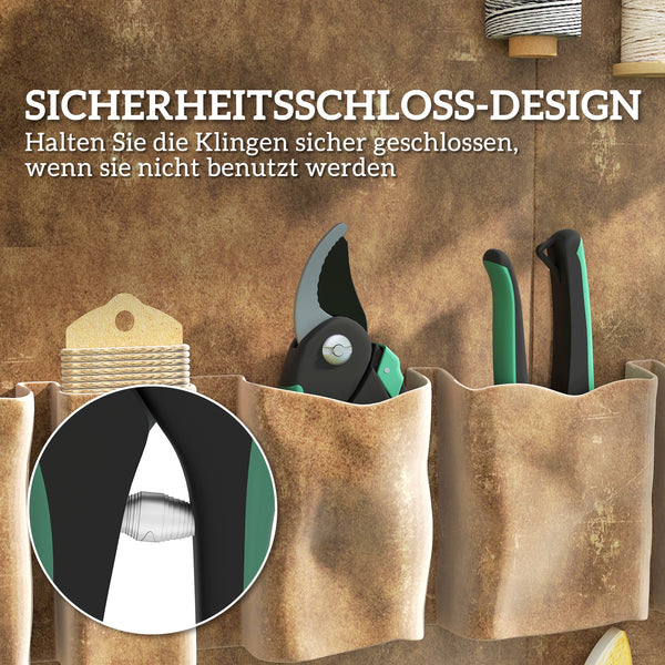 Gartenwerkzeug Set mit Gartenschere für Gartenarbeit Metall