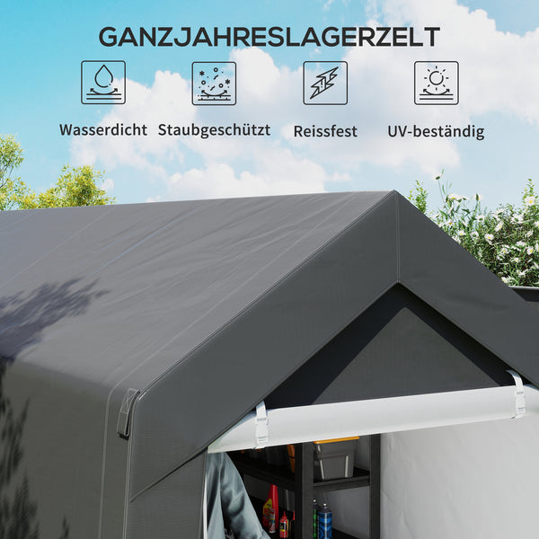 Gartenzelt wetterfest mit UV-Schutz Belüftung und Stahlrahmen