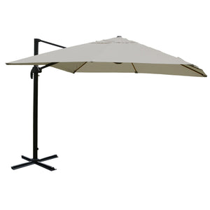 Gastronomie-Ampelschirm 3x4m creme-grau ohne Ständer