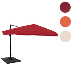 Gastronomie-Ampelschirm 3x4m Flap bordeaux mit Ständer