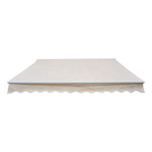 Gelenkarmmarkise Sonnenschutz für Balkon Terrasse mit Kurbel 4,5x3m beige