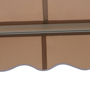 Gelenkarmmarkise Sonnenschutz verstellbar mit Kurbel beige