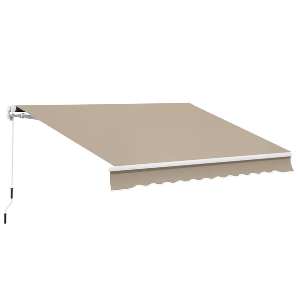 Gelenkarmmarkise Sonnenschutz verstellbar mit Kurbel beige