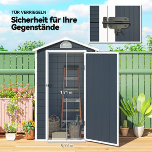 Gerätehaus abschliessbar mit Fenster und Belüftung Kunststoff