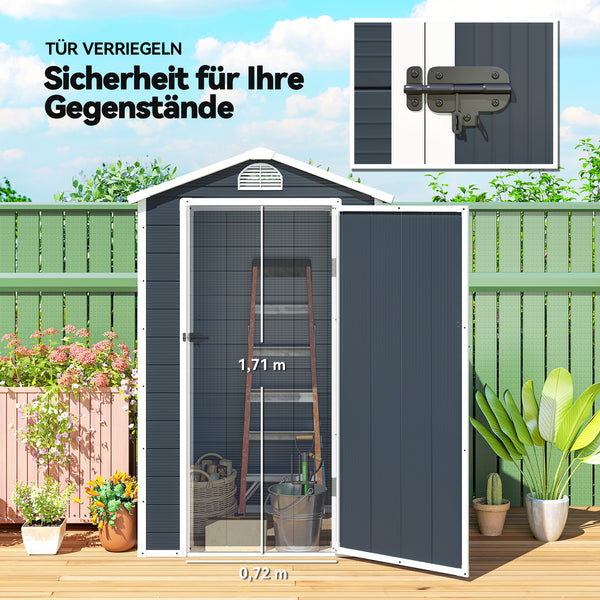 Gerätehaus abschliessbar mit Fenster und Belüftung Kunststoff