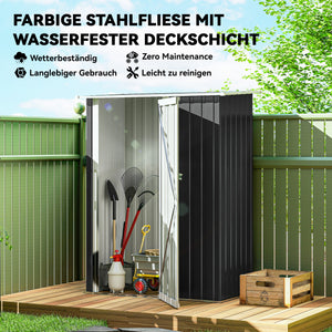 Gerätehaus Metall wetterfest mit abschliessbarer Tür für Garten
