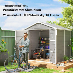 Gerätehaus Gartenhaus mit Satteldach für den Garten 4m²