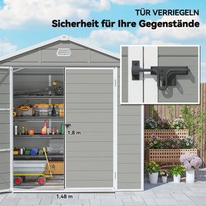 Gerätehaus Gartenhaus mit Satteldach für den Garten 4m²