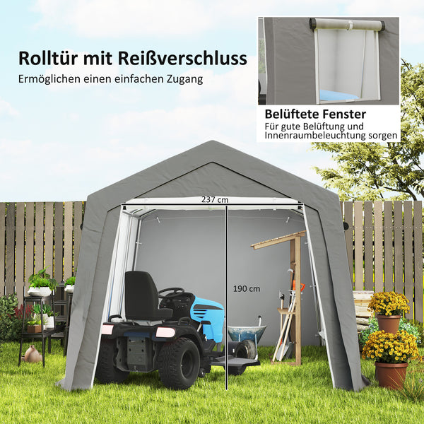 Gerätehaus wasserdicht mit Satteldach und Fenster 300x447cm