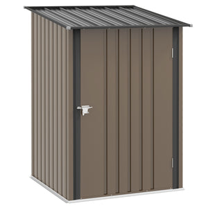 Geräteschuppen Metall für Garten 100x103x160cm braun