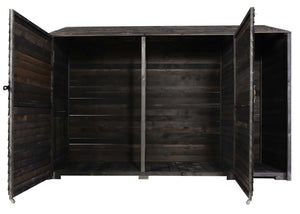 Geräteschuppen Holz anthrazit-grau, 180x250x93cm, MVG-zertifiziert