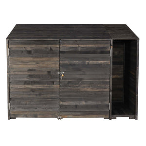 Geräteschuppen Holz anthrazit-grau, 180x250x93cm, MVG-zertifiziert