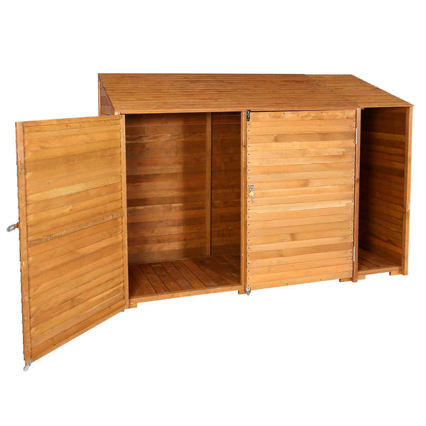 Geräteschuppen Holz natur, geräumig, MVG-zertifiziert, 180x250cm