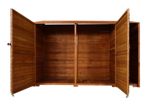 Geräteschuppen Holz natur, geräumig, MVG-zertifiziert, 180x250cm
