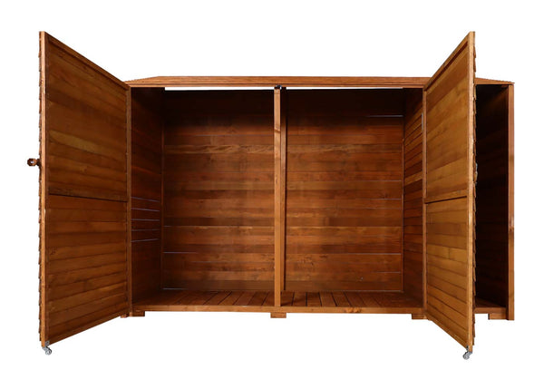 Geräteschuppen Holz natur, geräumig, MVG-zertifiziert, 180x250cm
