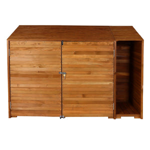 Geräteschuppen Holz natur, geräumig, MVG-zertifiziert, 180x250cm