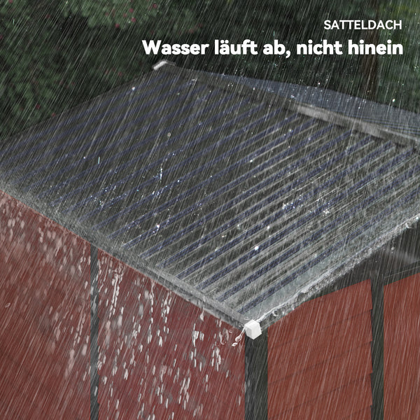 Geräteschuppen Metall wetterfest abschliessbar gross für Garten