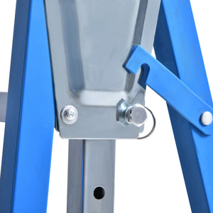 Gerüstbock 2er-Set höhenverstellbar Blau