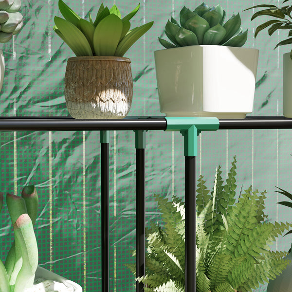 Gewächshaus kompakt mit Regal und UV-Schutz für Balkon und Garten