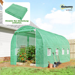 Gewächshausfolie wasserdicht UV Schutz reissfest für Garten 4x2m