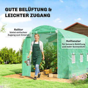 Gewächshausfolie wasserdicht UV Schutz reissfest für Garten 4x2m