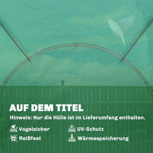 Gewächshausfolie wasserdicht UV Schutz reissfest für Garten 4x2m