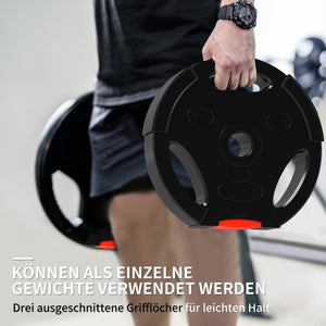Gewichtsplatten Set für Hanteltraining und Fitness 30kg