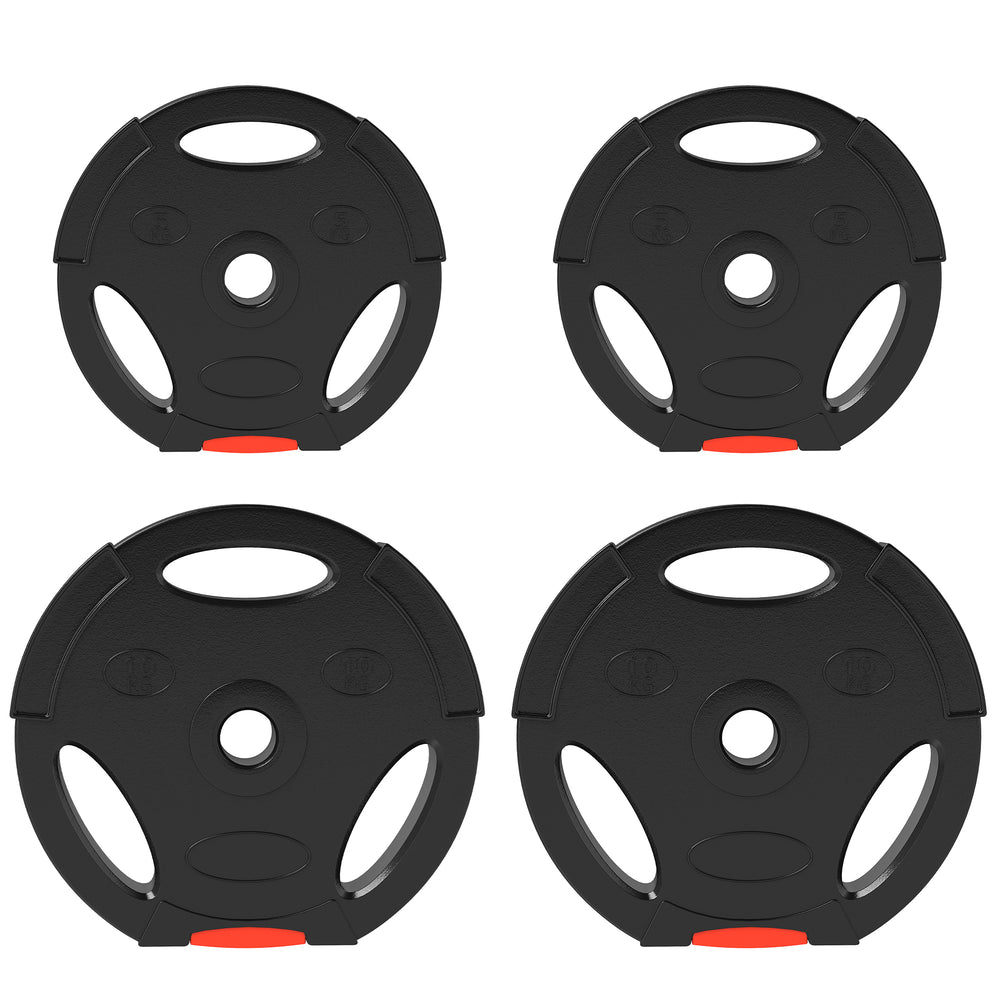Gewichtsplatten Set für Hanteltraining und Fitness 30kg