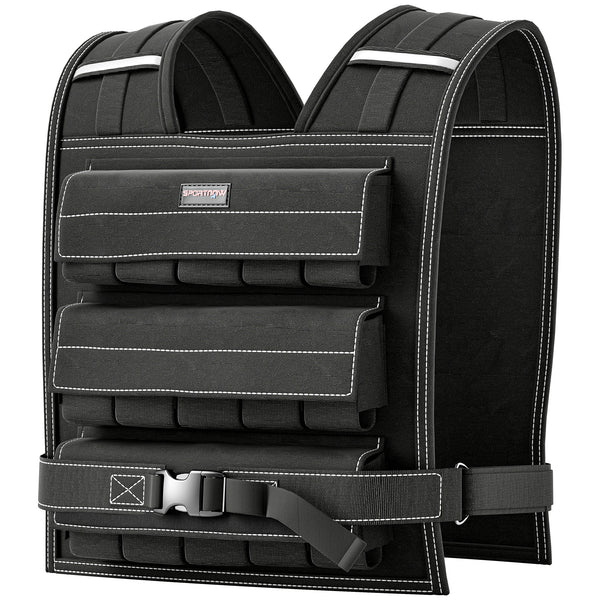 Weight vest 15kg adjustable with reflective stripes