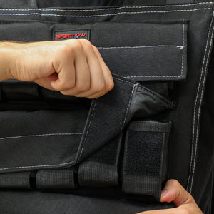 Adjustable 20kg weight vest with reflective stripes