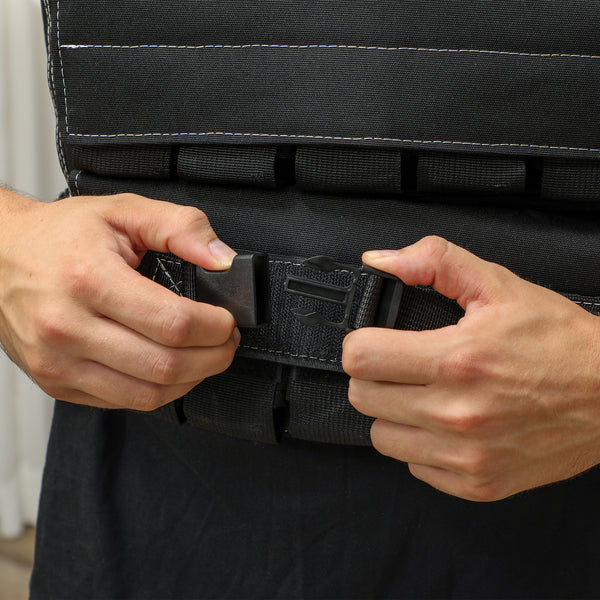 Adjustable 20kg weight vest with reflective stripes