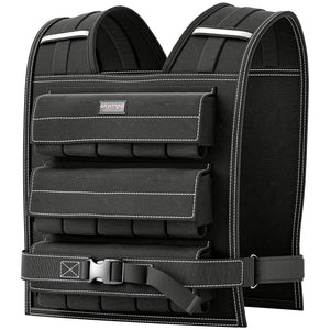 Adjustable 20kg weight vest with reflective stripes