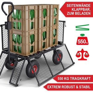 Gitter-Bollerwagen 550kg Transportwagen 205 Liter Volumen