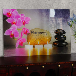 Glasbild Wandbild Poster 40x60cm – Motiv Harmony für Wohnzimmer