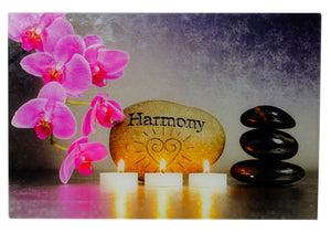 Glasbild Wandbild Poster 40x60cm – Motiv Harmony für Wohnzimmer