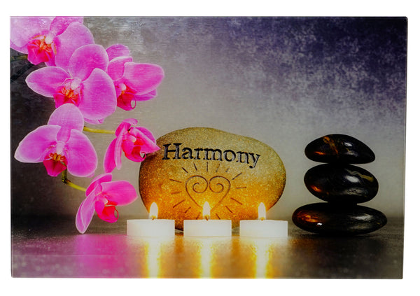 Glasbild Wandbild Poster 40x60cm – Motiv Harmony für Wohnzimmer