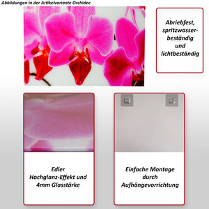 Glasbild Wandbild Poster 40x60cm – Motiv Harmony für Wohnzimmer