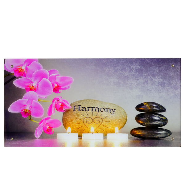 Glasbild Wandbild Poster – Harmony Motiv 50x100cm