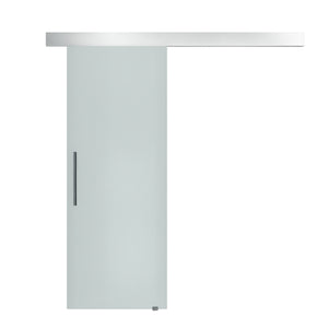 Glasschiebetür satiniert mit Griffstange 90x205cm