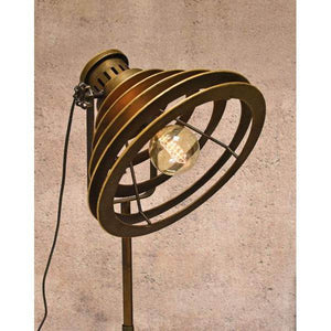 STEHLAMPE MID-CENTURY FABRIK LEUCHTE STANDLEUCHTE RETRO LAMPE METALL