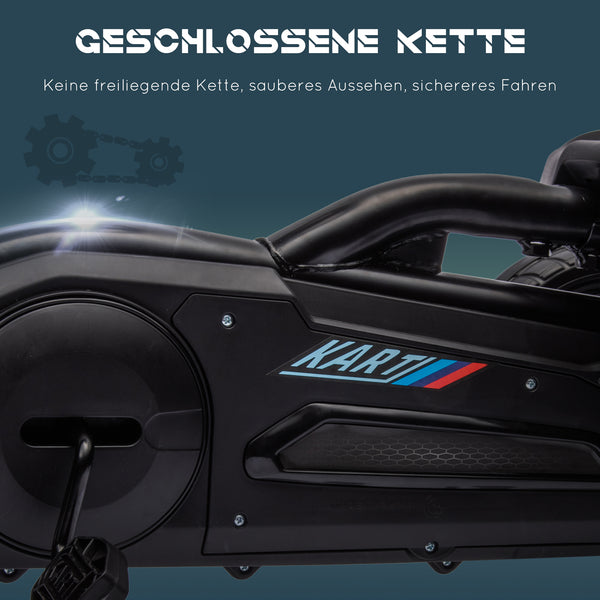 Go-Kart Tretfahrzeug mit Handbremse Outdoor für Kinder 3-8 Jahre