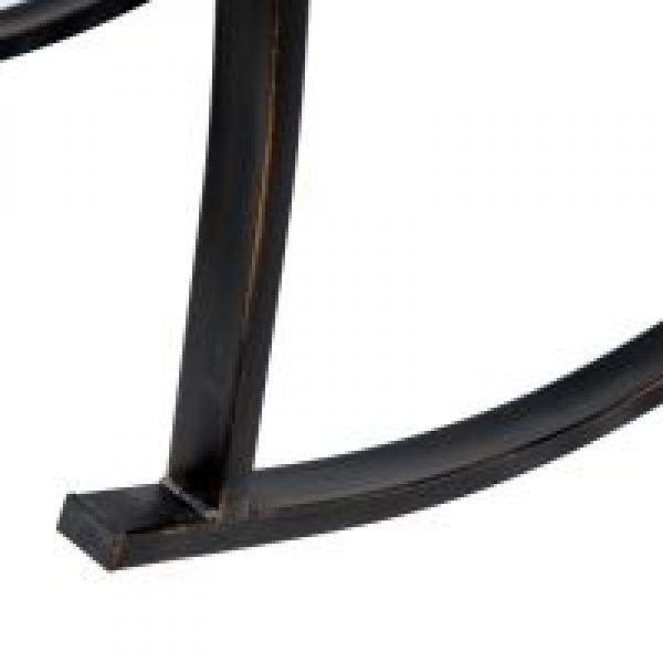 Schaukelstuhl Gartenstuhl antik Metall Bronze