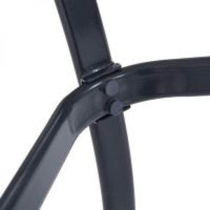 Gartentisch Bistrotisch Hartglas Metall 68,5x68,5cm Schwarz
